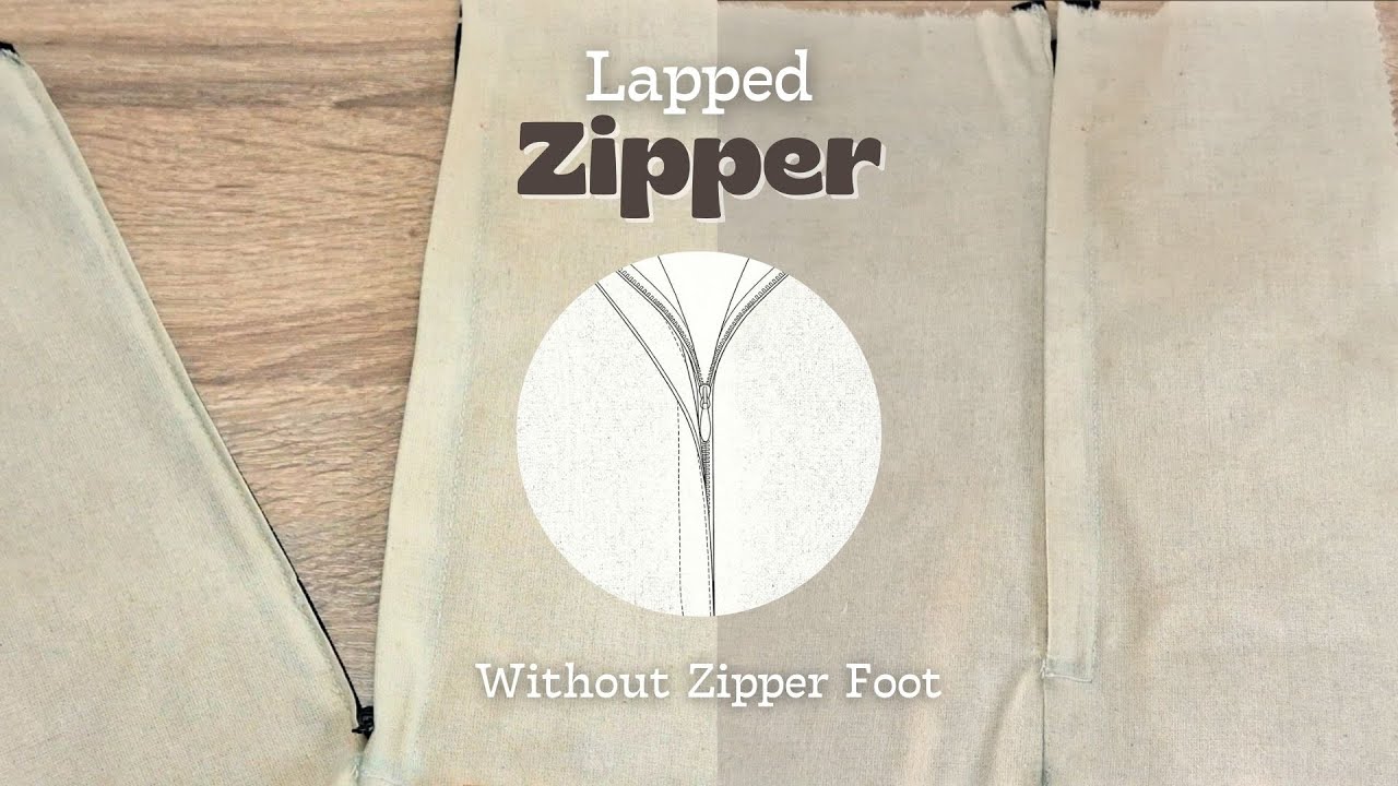 Lapped Zipper Stitching Without Zipper Foot | Beginner Friendly Tutorial