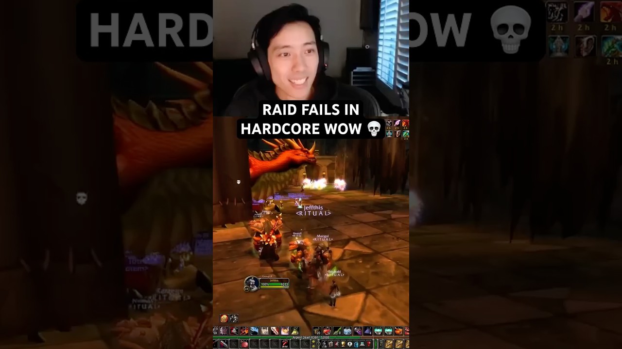 Raid Fail in Hardcore WoW 💀 #classichc #worldofwarcraft #wowhc
