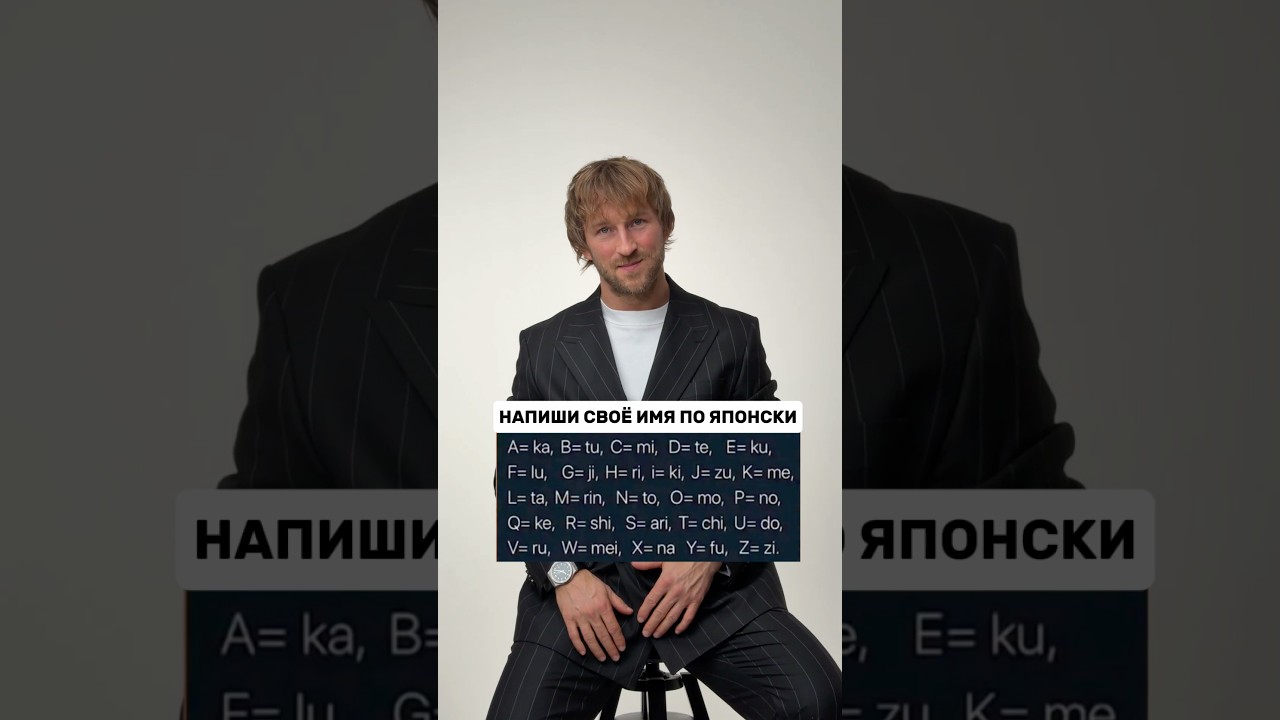 Напишите своей имя по Японски 🇯🇵