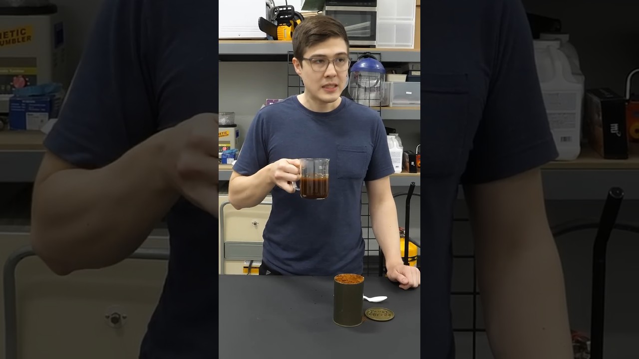 Tasting coffee from World War 2
