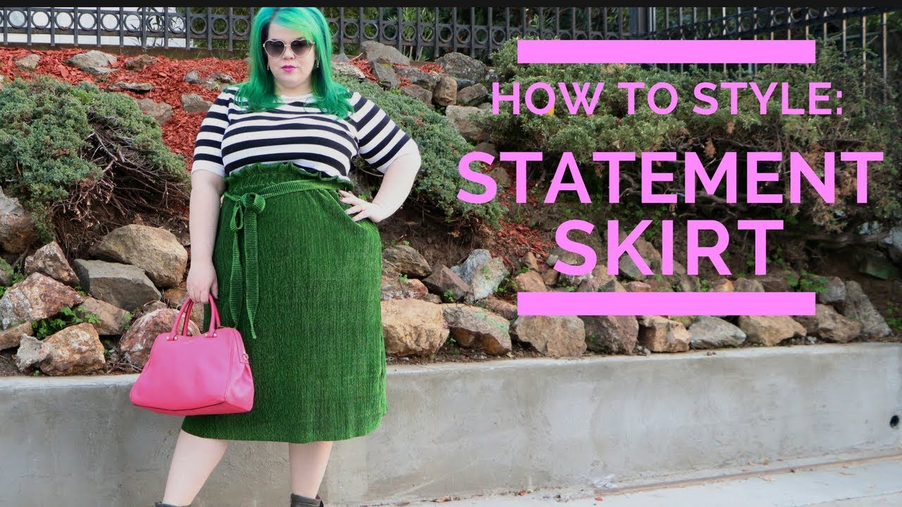 10 Ways to Style a Statement Skirt {Plus Size Try On}