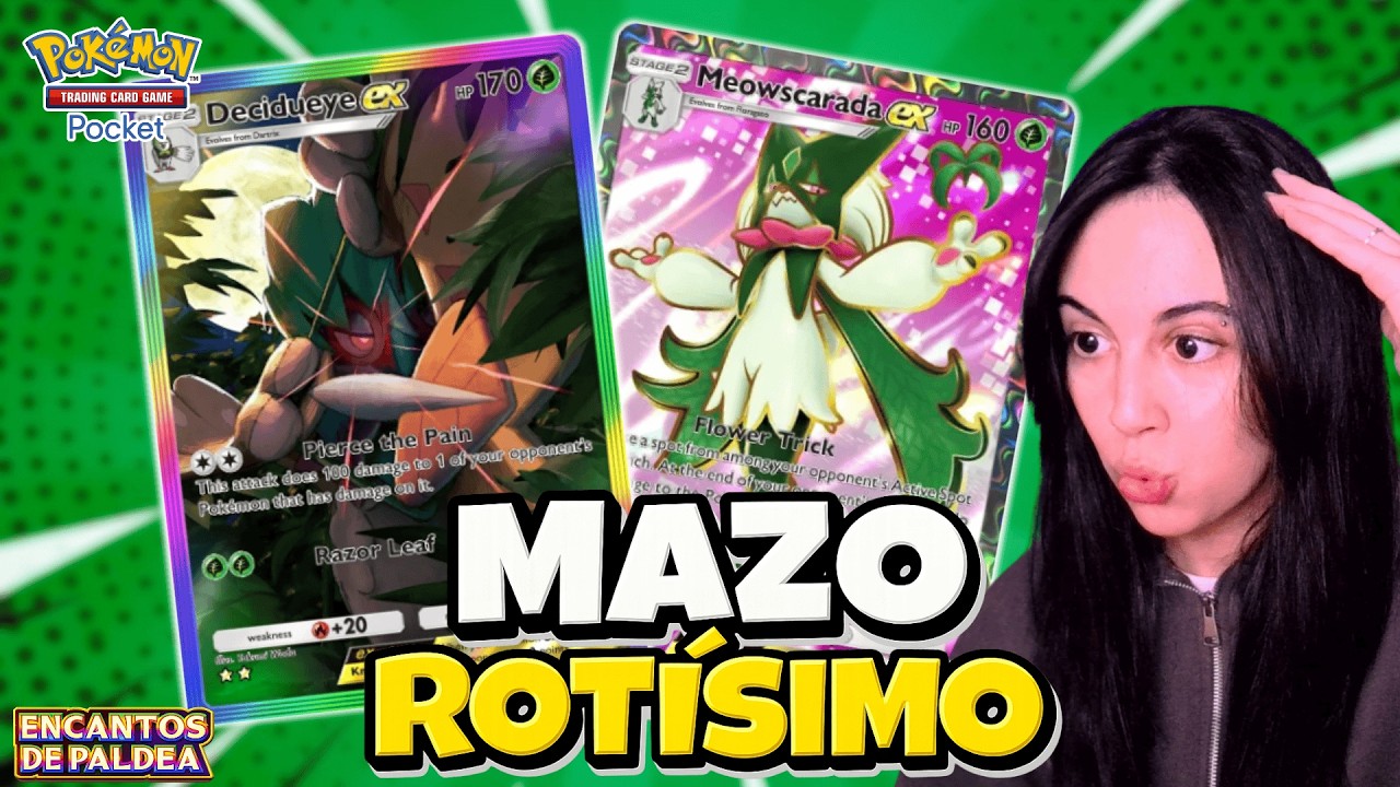 EL MAZO MÁS ROTO DE MEOWSCARADA EX CON DECIDUEYE EX!! - Pokémon TCG Pocket