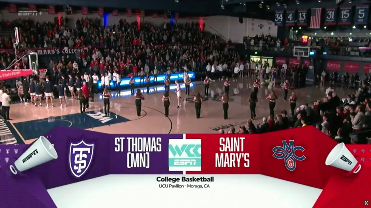 Brian Brownfield - TV Play-by-Play (Saint Mary's Men's Basketball vs. St. Thomas)