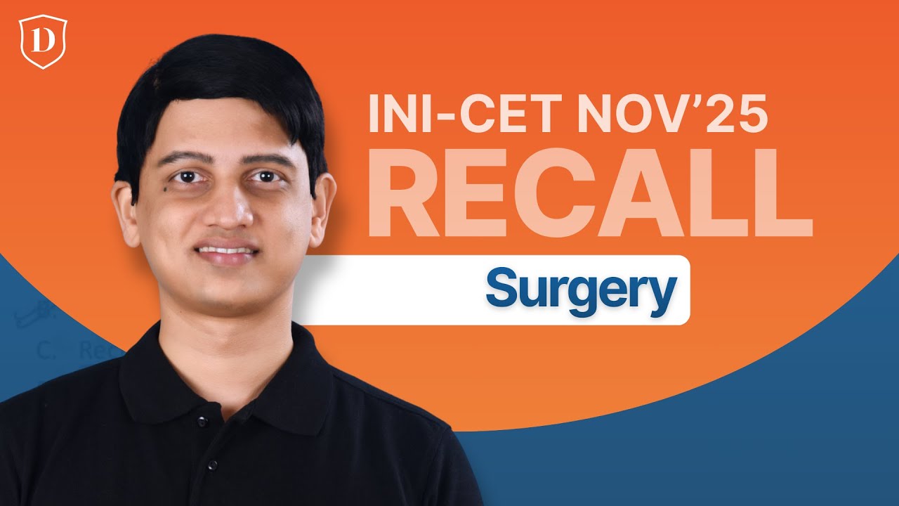 INICET Nov 2025 Surgery Recall Session | INICET Nov'25 Paper Discussion | DBMCI One