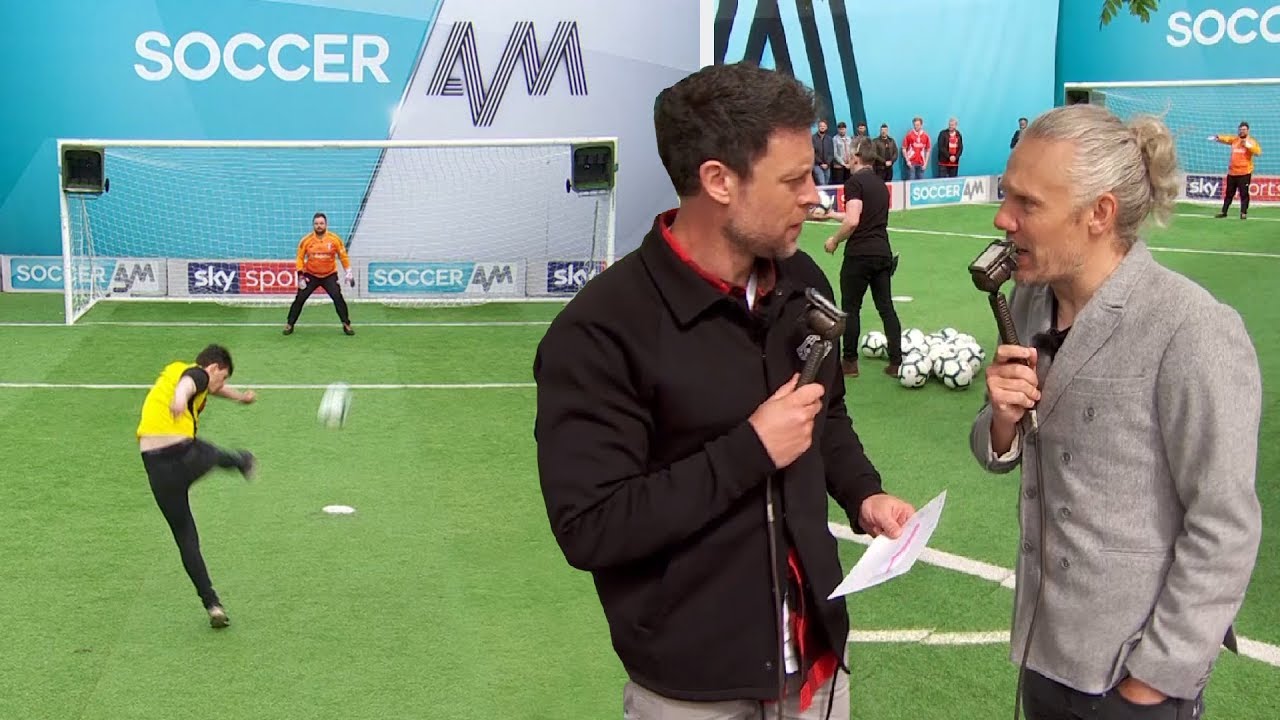 Wayne Bridge and Jimmy Bullard commentate on the Watford fans' Soccer AM volley challenge!
