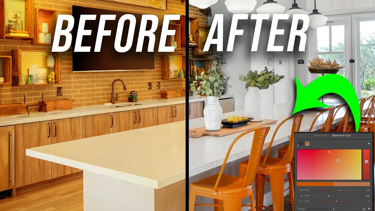 How to use the Point Color tool for Real Estate Photography