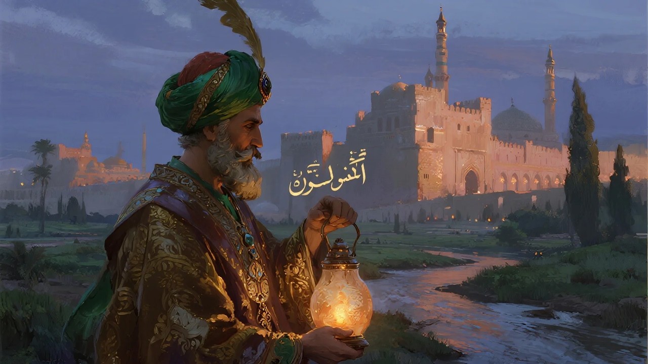 قصة مصباح الخليفة، من القصص الخيالية المعبرة قبل النوم، ضع السماعات واستمع