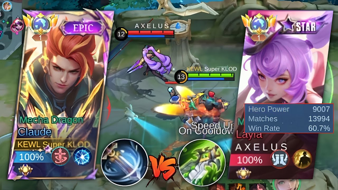GLOBAL CLAUDE VS TOP GLOBAL LAYLA! 8000+ VS 13000+ MATCHES