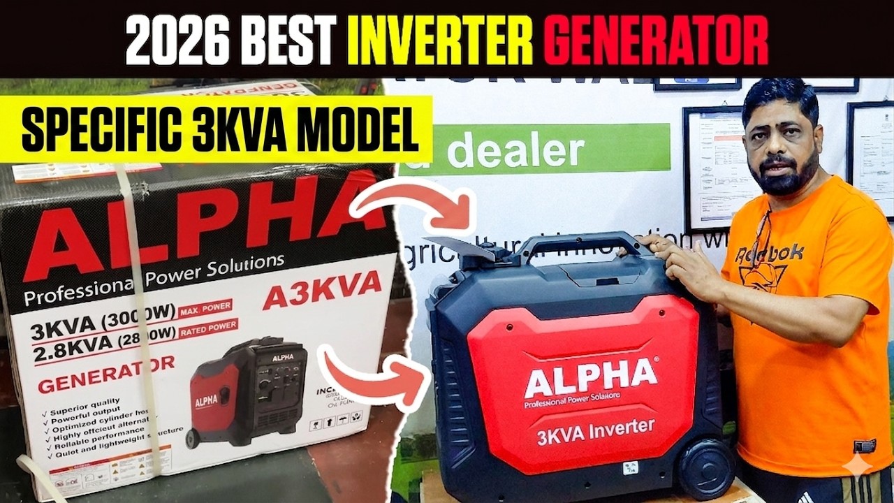 Best 3KVA Inverter Generator in 2026? Alpha A3KVA Full Review!