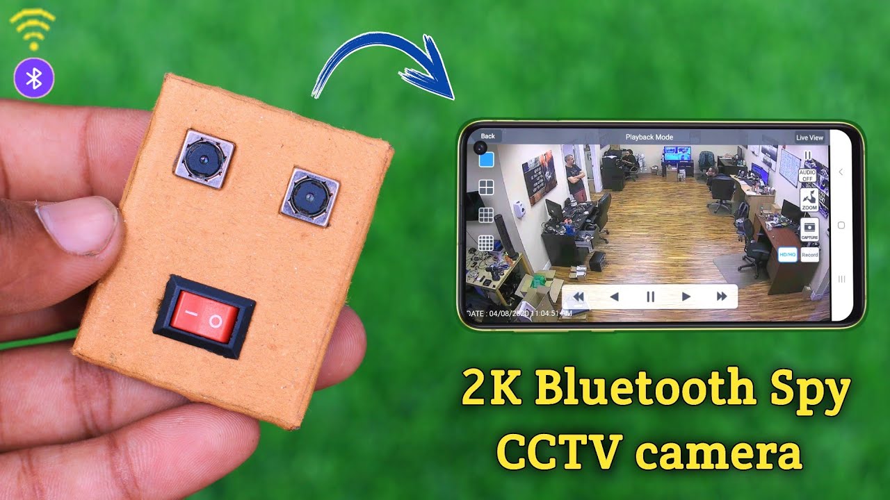 How To Make A 2K Bluetooth Spy Cctv Camera - For Home - how to make cctv camera at home