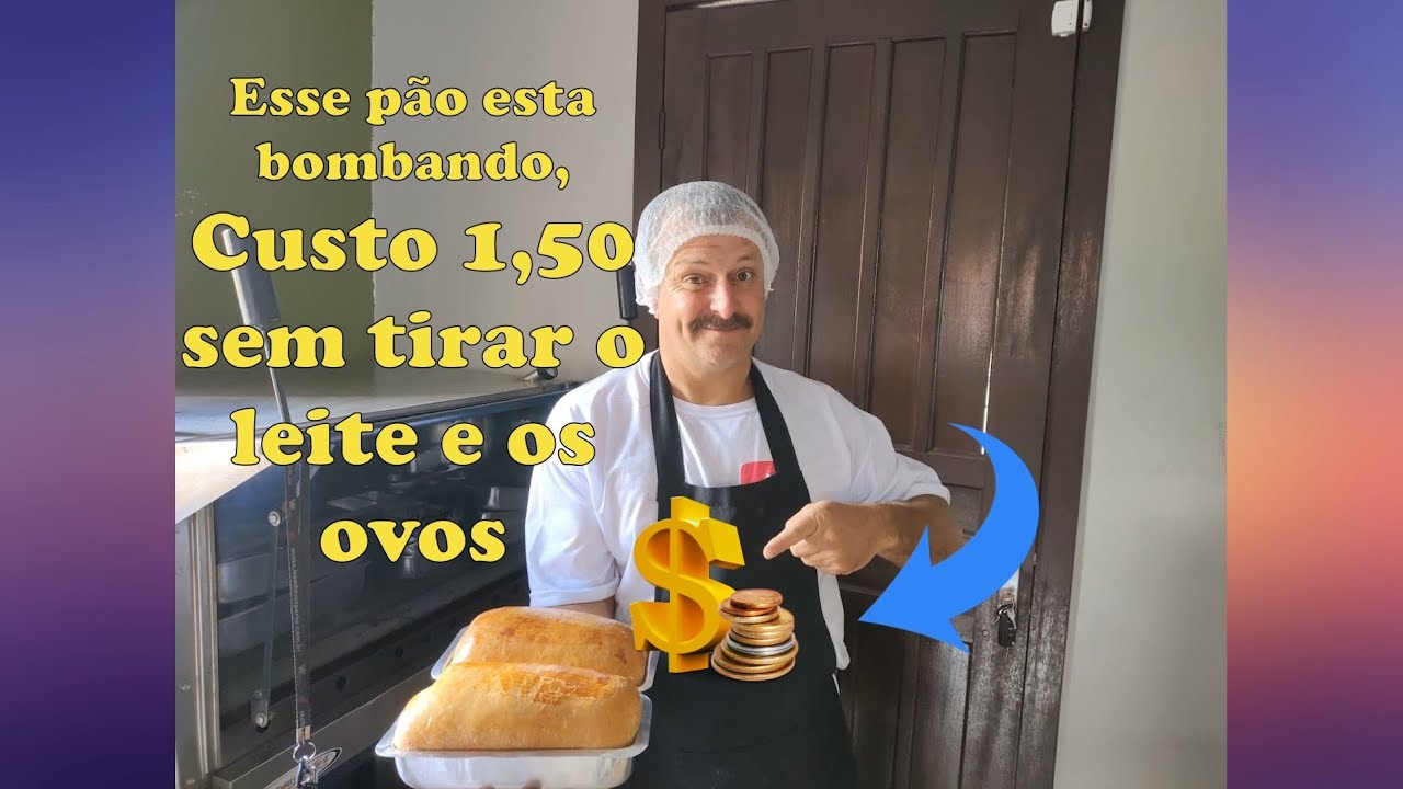MENOS DE R$ 1,50 - O PÃO CASEIRO QUE MAIS VENDO - COM LEITE E OVOS - MACIO E FOFINHO