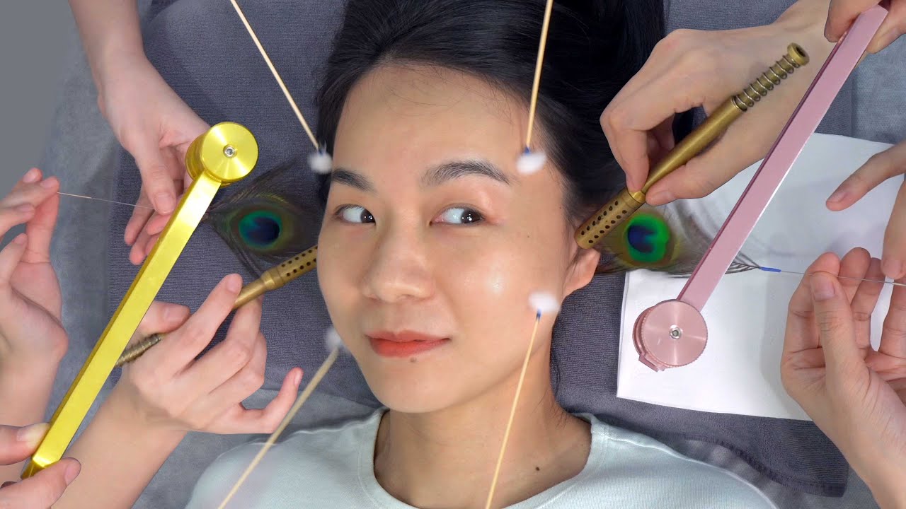 ASMR | Одновременная чистка ушей с обеих сторон