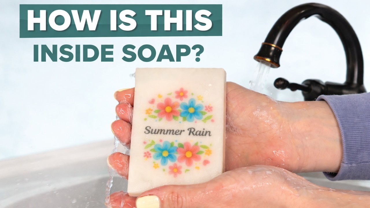 Picture Embed Soap Tutorial (Melt and Pour with Dissolvable Paper)