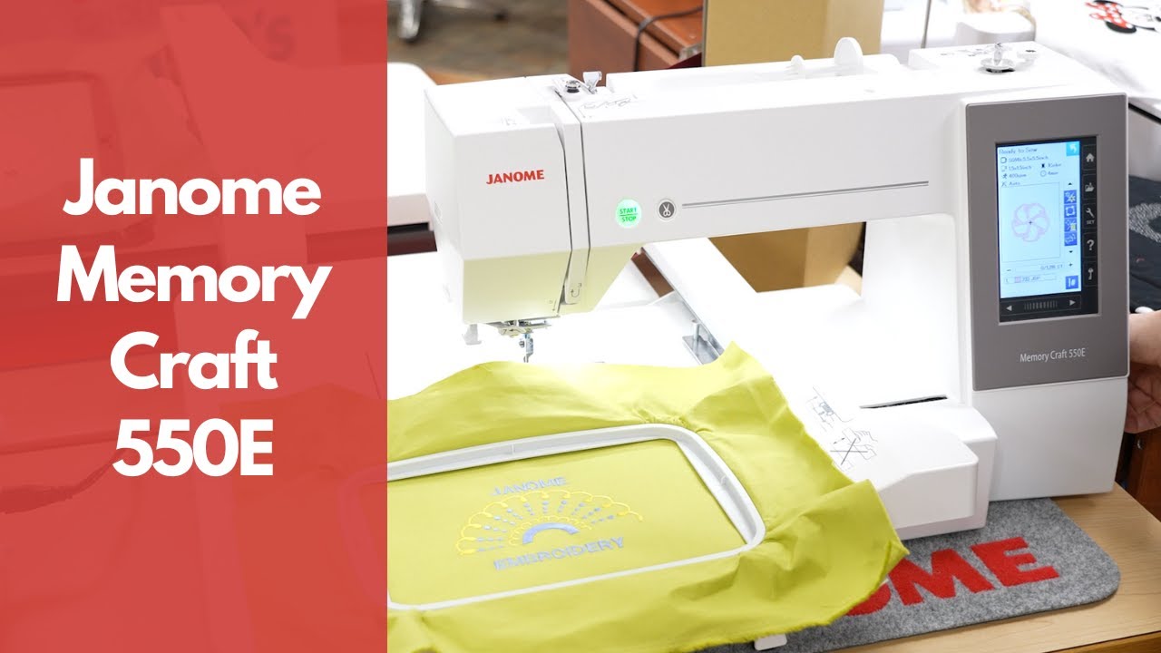 Откройте для себя магию вышивания с Janome Memory Craft 550E