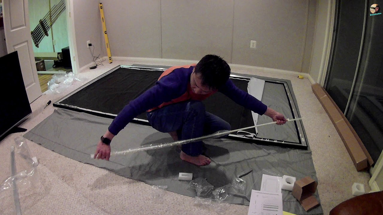 Projection screen installation Silver ticket 120