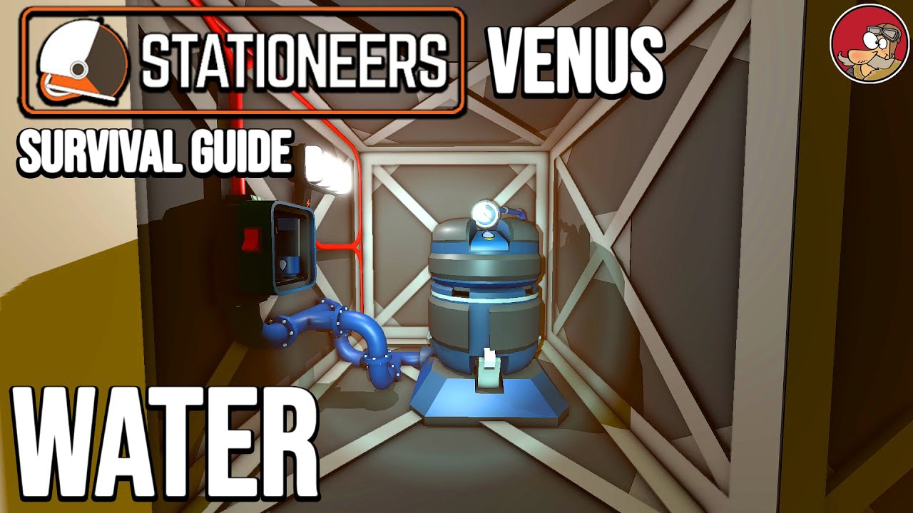 Setting up water tank on Venus - Stationeers Survival 2022