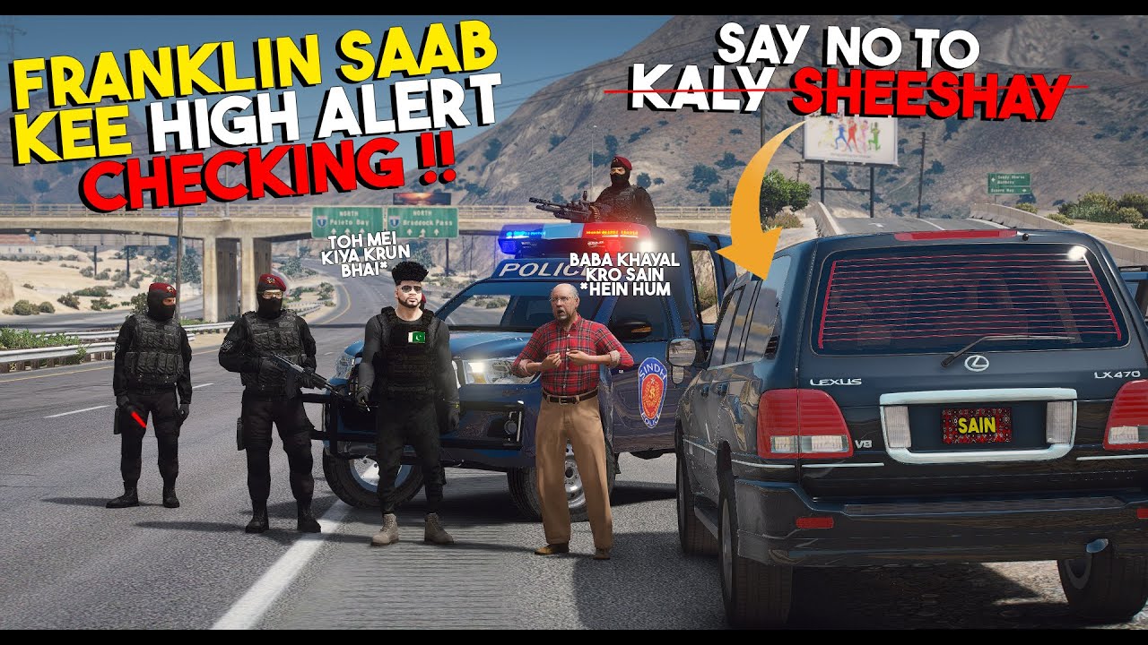 SINDH POLICE IMPOUNDED SAIN'S CAR FOR HAVING BLACK TINTED GLASSES | REAL LIFE MOD | GTA 5 PAKISTAN
