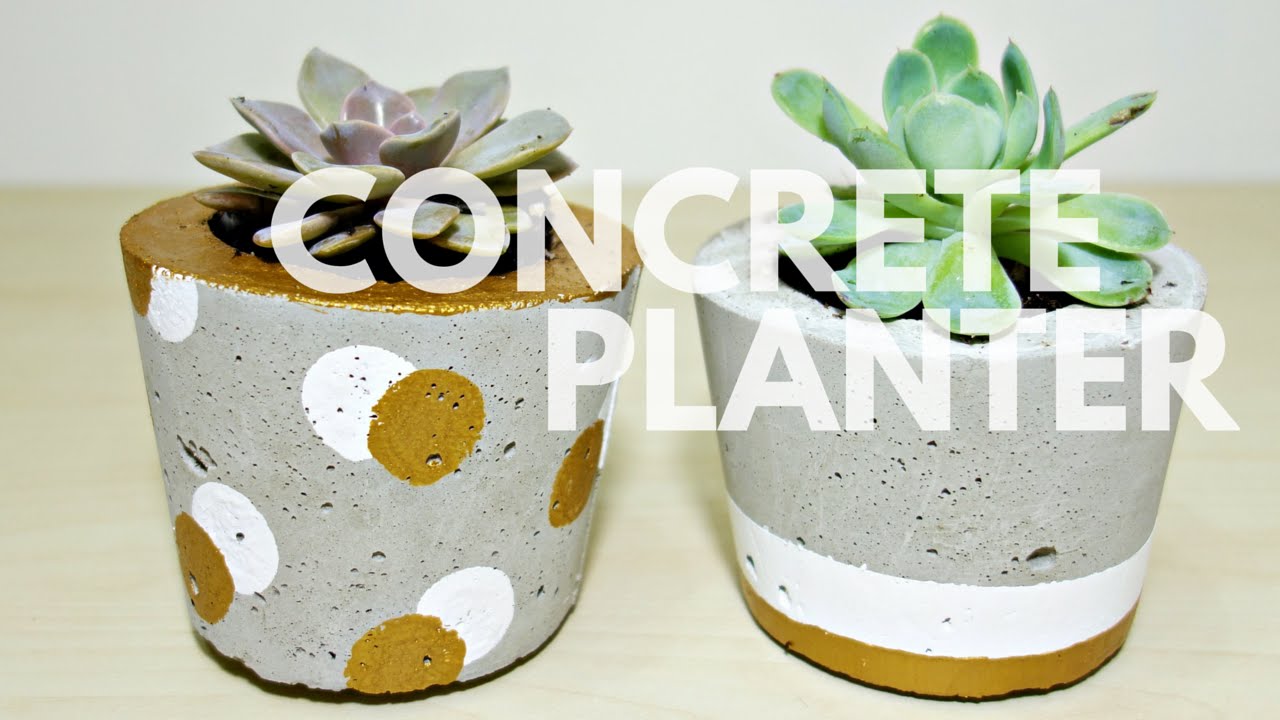 手作水泥盆栽 with 多肉植物, Concrete Planter | 安妮手作吧！