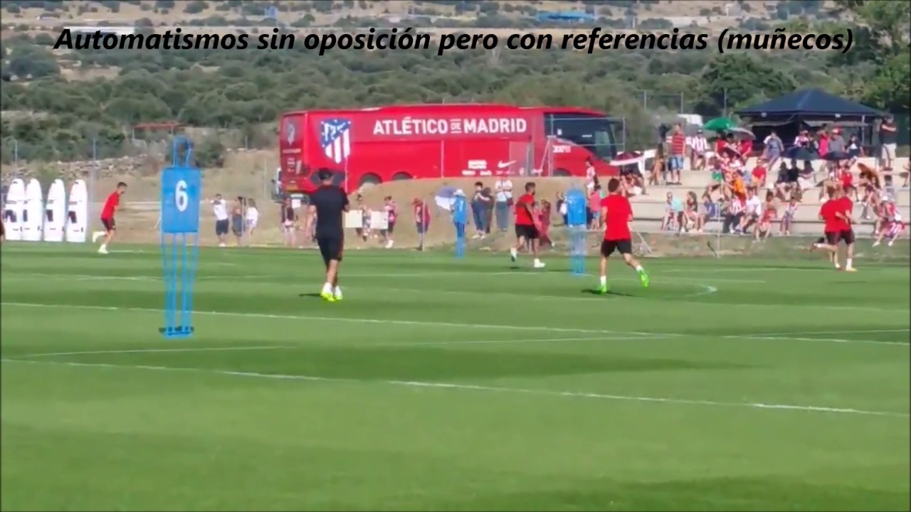 Entrenar situaciones defensivas. Cholo Simeone