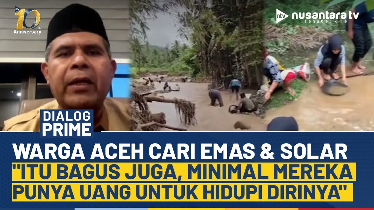 [FULL] Warga Ramai Cari Emas, Jubir Bencana Aceh: Itu Bagus, Minimal Mereka Punya Uang untuk Hidup