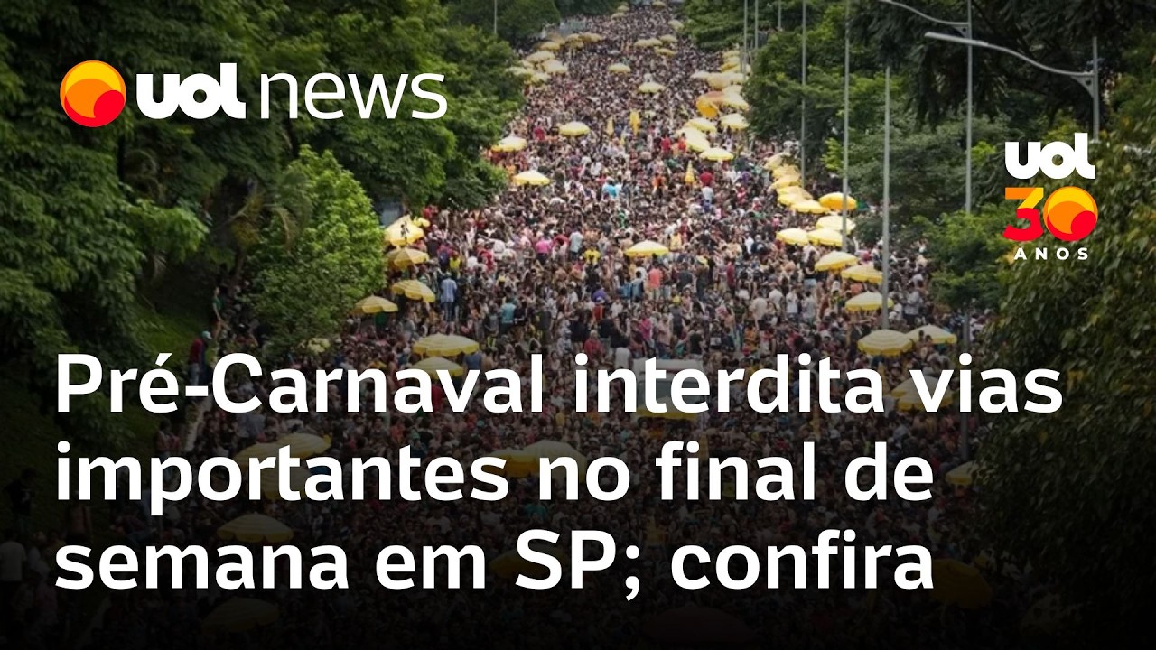 Blocos de rua do pré-Carnaval causam interdições em vias importantes no final de semana em SP; veja