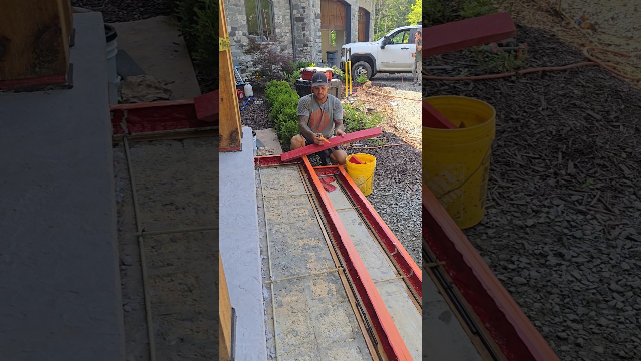 Concrete form liner hack. Perfect match every time! 
