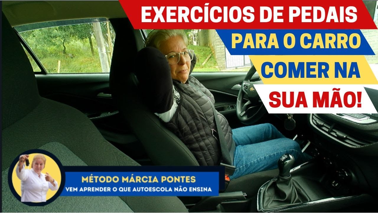 👆 Exercícios de PEDAIS para o carro 🚗 COMER NA SUA MÃO! 🖐