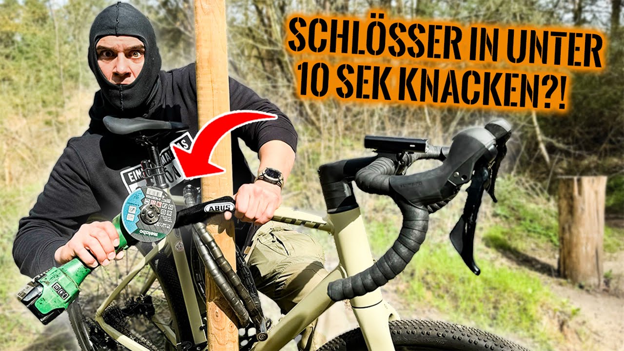 DAS GEHT GEFÄHRLICH SCHNELL! Fahrradschloss in unter 10 Sekunden mit Flex knacken? | Survival Mattin