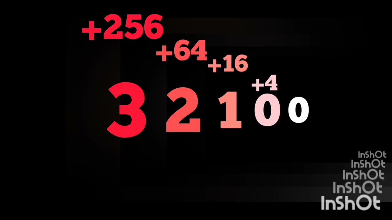 0 to 16,384 In Quaternary with Voices Till Vigensimal