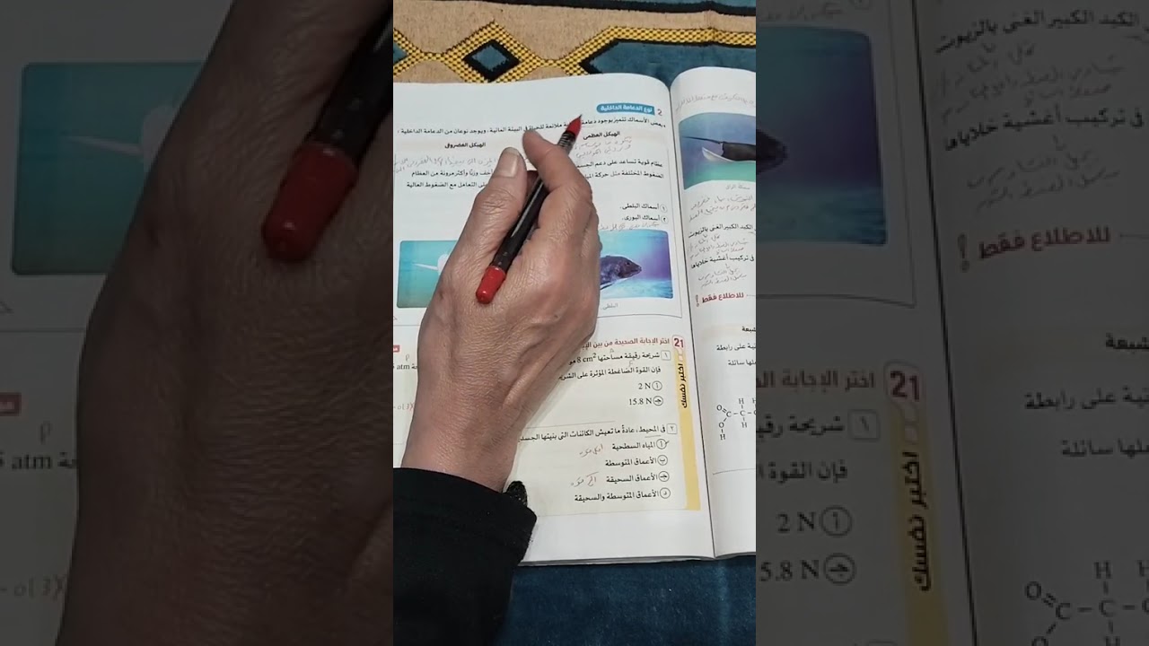 حل نموزج امتحان ١ من كتاب الامتحان علوم متكاملة،26