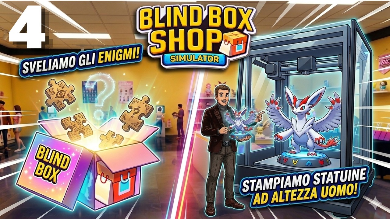 SVELIAMO GLI ENIGMI E STAMPIAMO STATUE AD ALTEZZA UOMO - BLIND BOX SHOP SIMULATOR - GAMEPLAY ITA 4