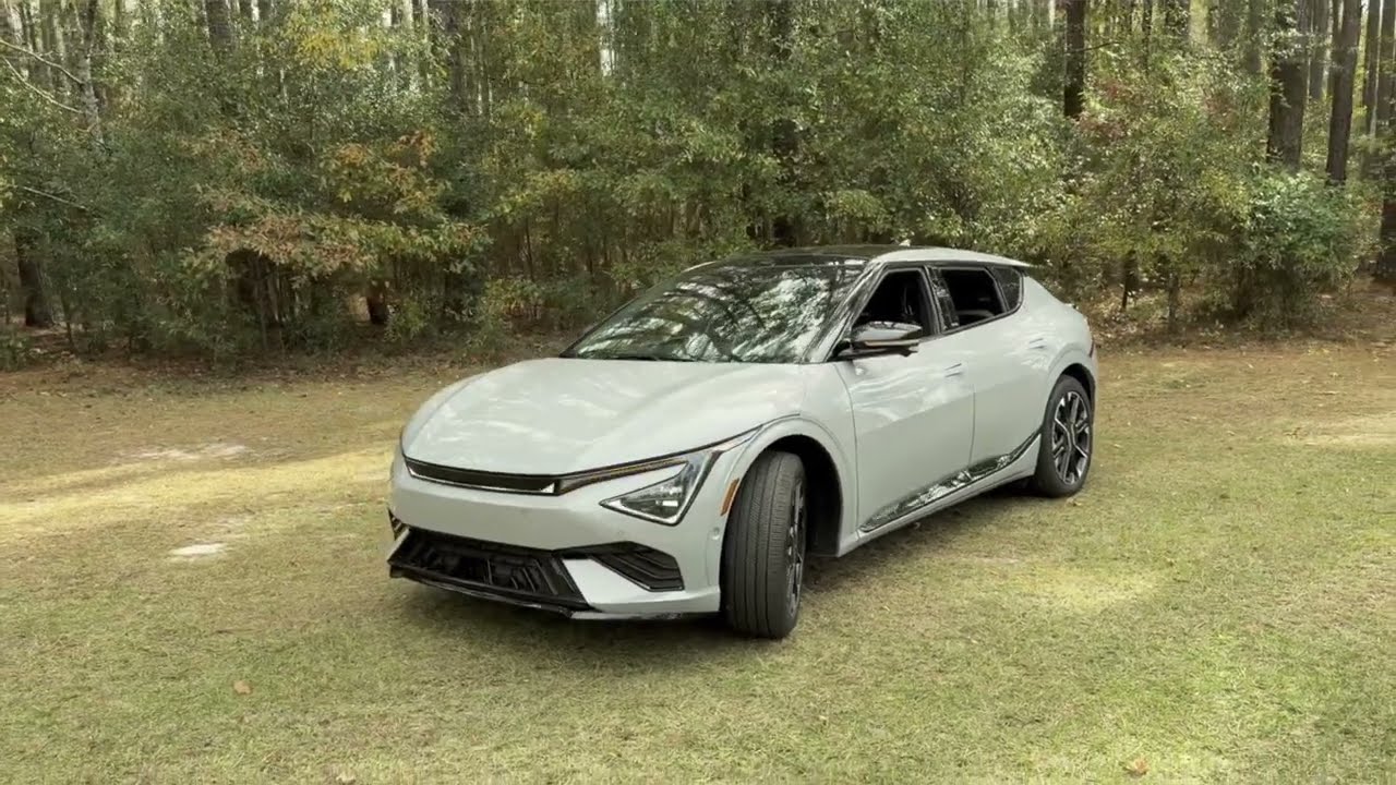 Что вас ВОСХИТЛЯЕТ... внешний вид, технологии... Kia EV6 GT Line AWD 2025 года