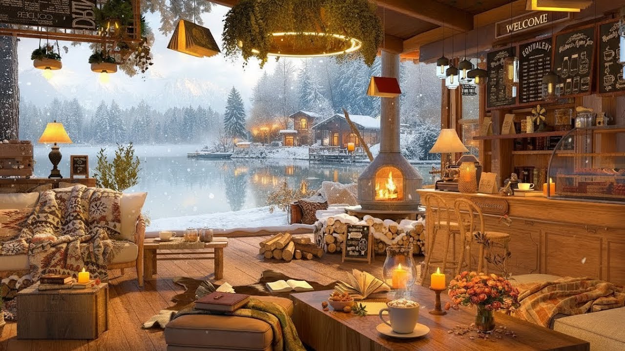 Cozy Jazz Cafe Music in a Winter Coffee Shop