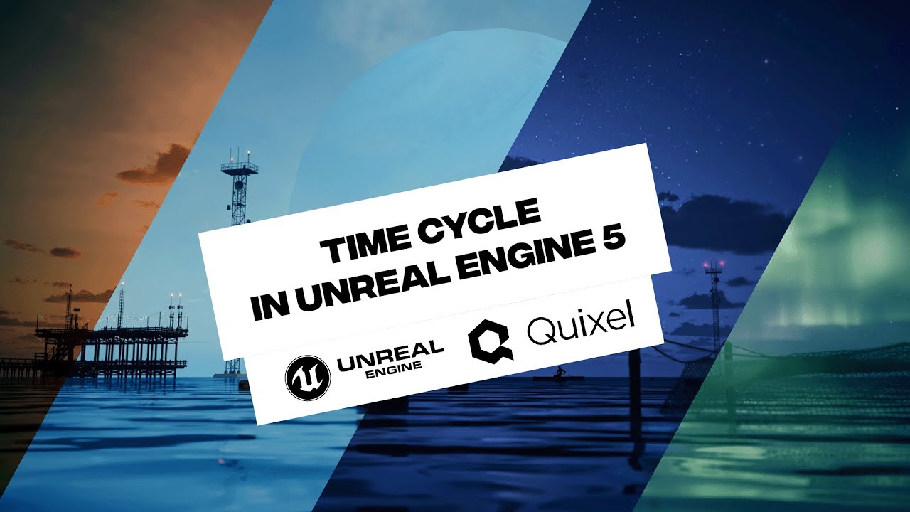 Dynamic Time Cycle Speed Art in Unreal Engine 5 & Cinema 4D!