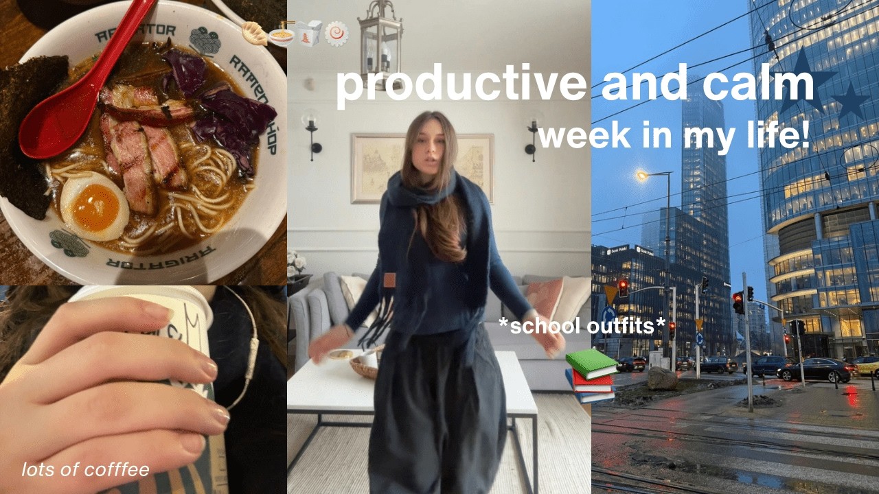 🖇️ productive week in my life | school, hanging out w/ friends, and more!
