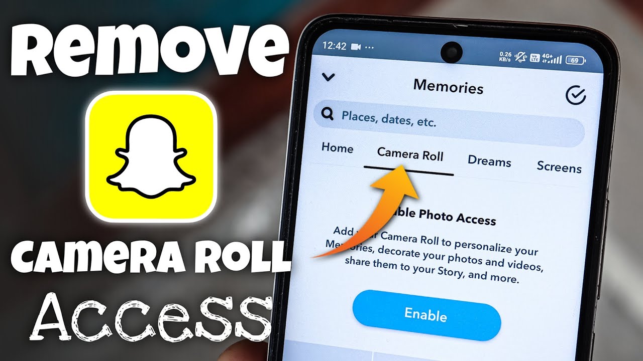 How to Remove Camera Roll Access From Snapchat