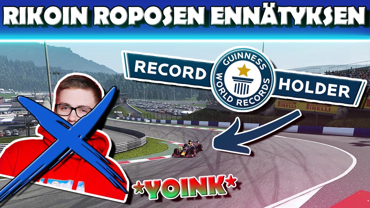 Rikoin Roposen MAAILMANENNÄTYKSEN | Tässä kesti 4 TUNTIA | F1 2021 Suomi