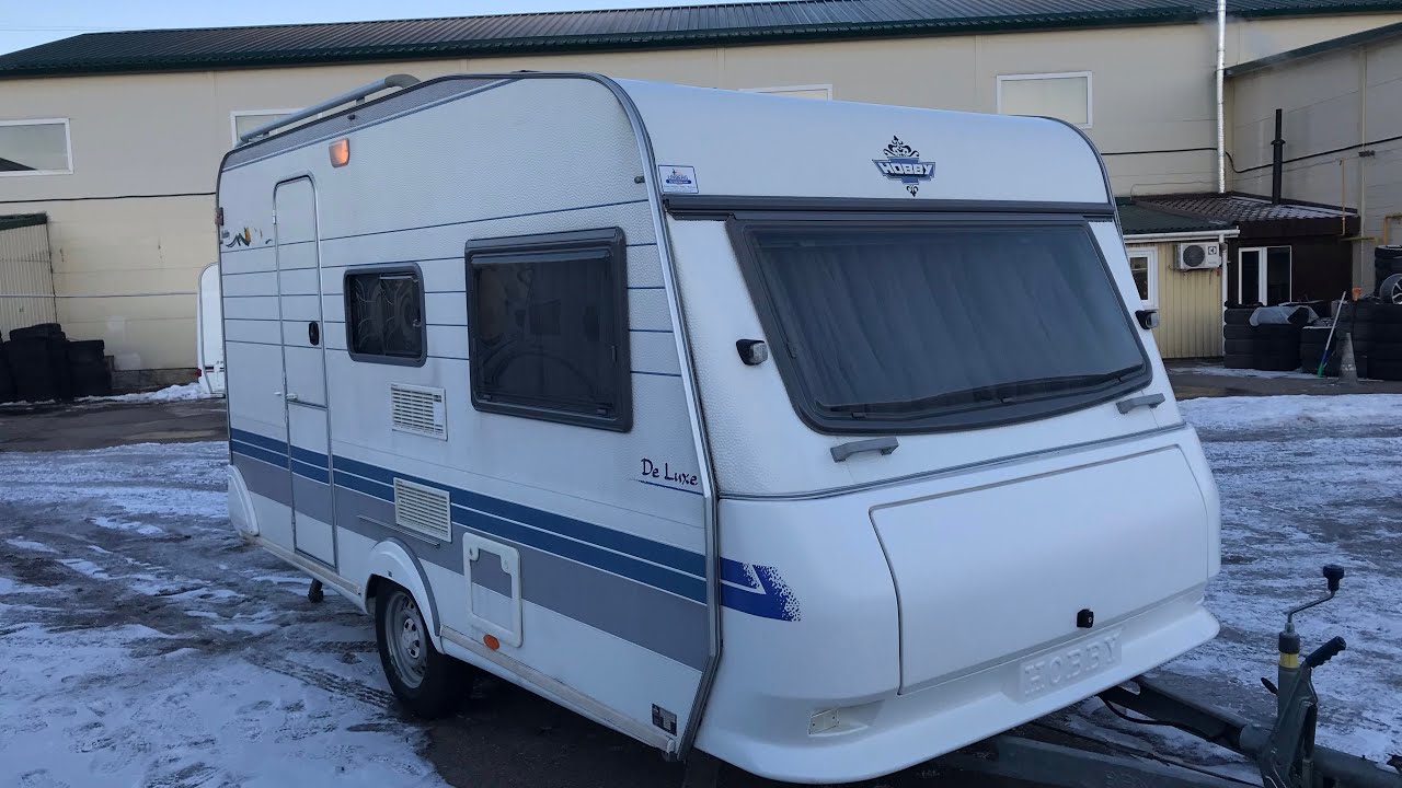 Обзор прицеп дача, караван, автодом. Hobby Expedition-420. Четырёх местный.