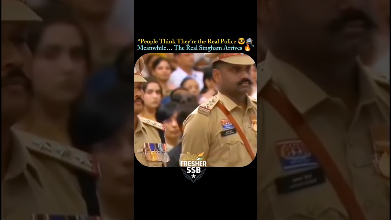 &ldquo;People Think They&rsquo;re the Real Police 😎🚔Meanwhile&hellip; The Real Singham Arrives 🔥&rdquo;#army#police#crpf