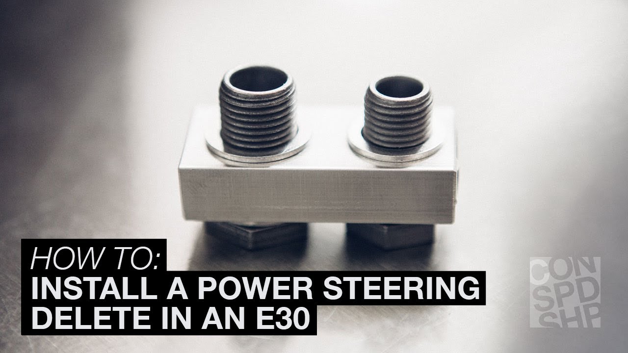 How to install a power steering delete in an E30 - Condor Speed Shop