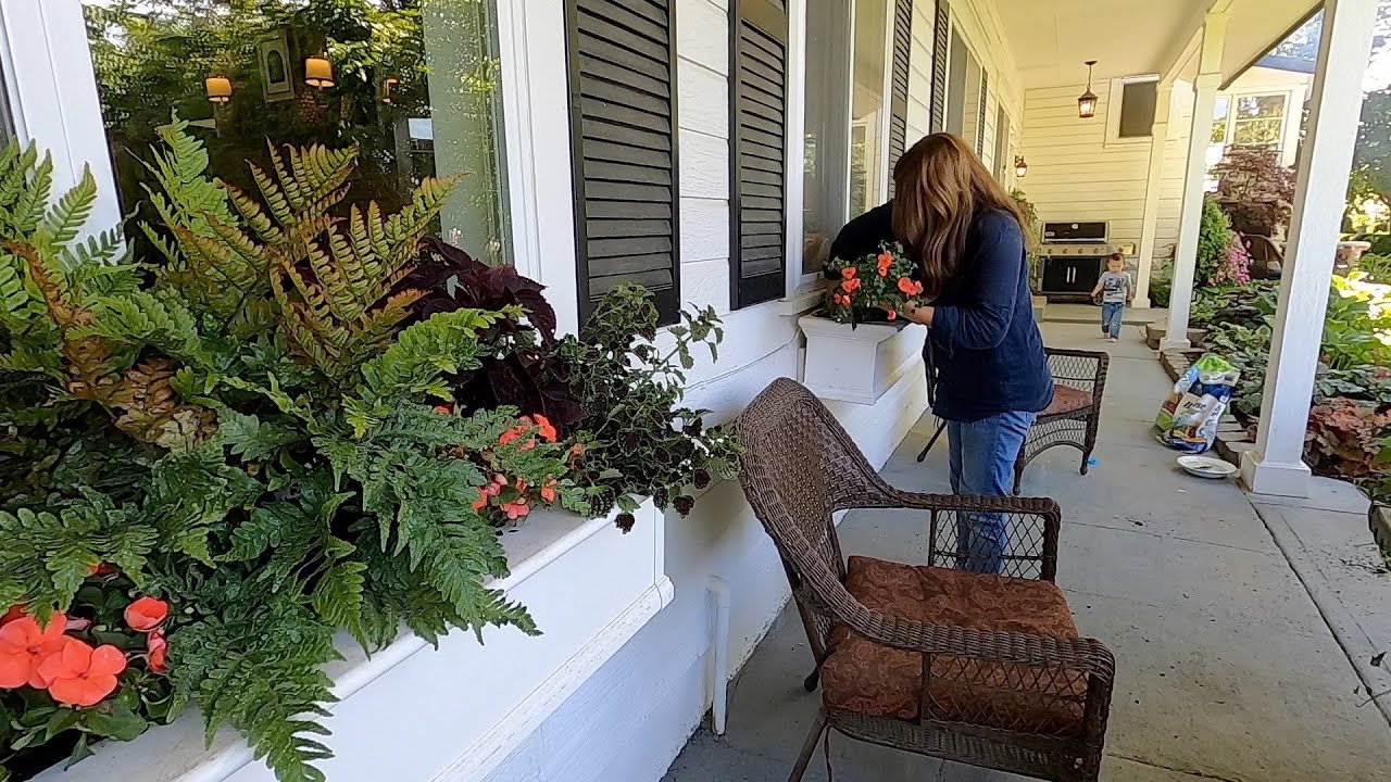 Finishing Up a Few Shade Window Boxes! 🌿💚// Garden Answer