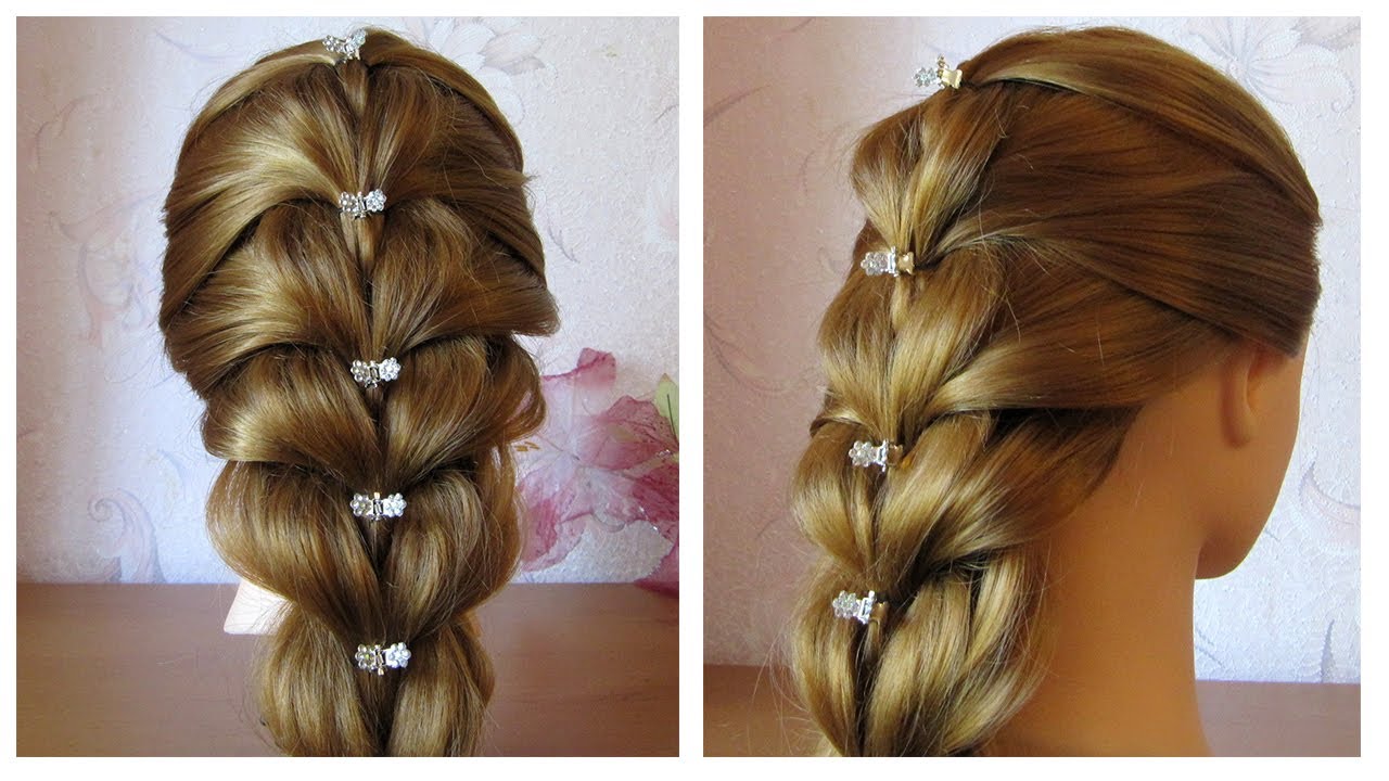 Tuto coiffure simple cheveux mi long/long 💗 Tresse facile et rapide à faire soi même