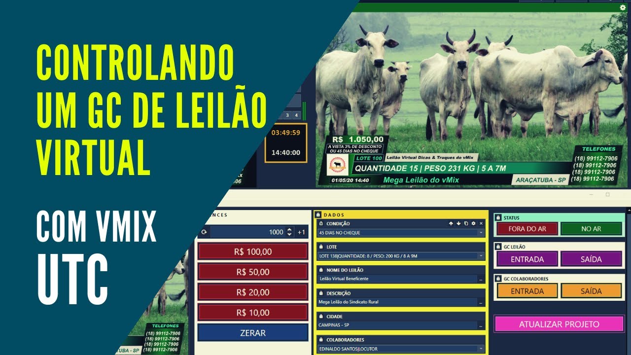 COMO CONTROLAR UM GC COM VMIX UTC (Universal Title Controller)