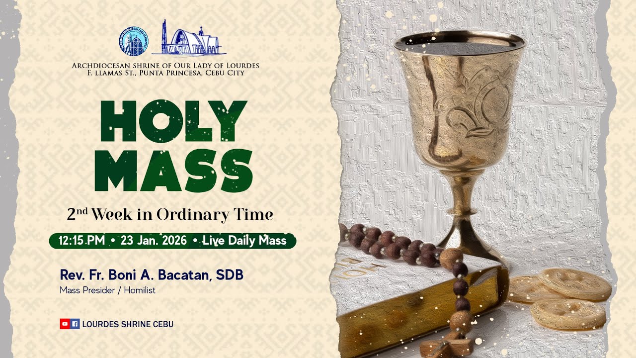 12:15 PM | 2ND DAY NOVENA IN HONOR OF ST. JOHN BOSCO | 23 JAN 2026 | REV. FR. BONI BACATAN, SDB