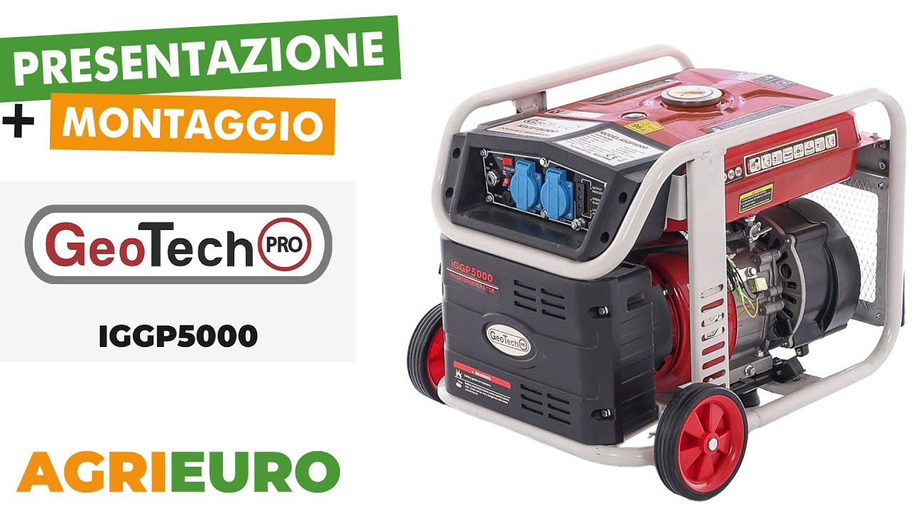 GeoTech-Pro iGGP5000 - Generatore di corrente carrellato a inverter 4 kW - Presentazione e Montaggio