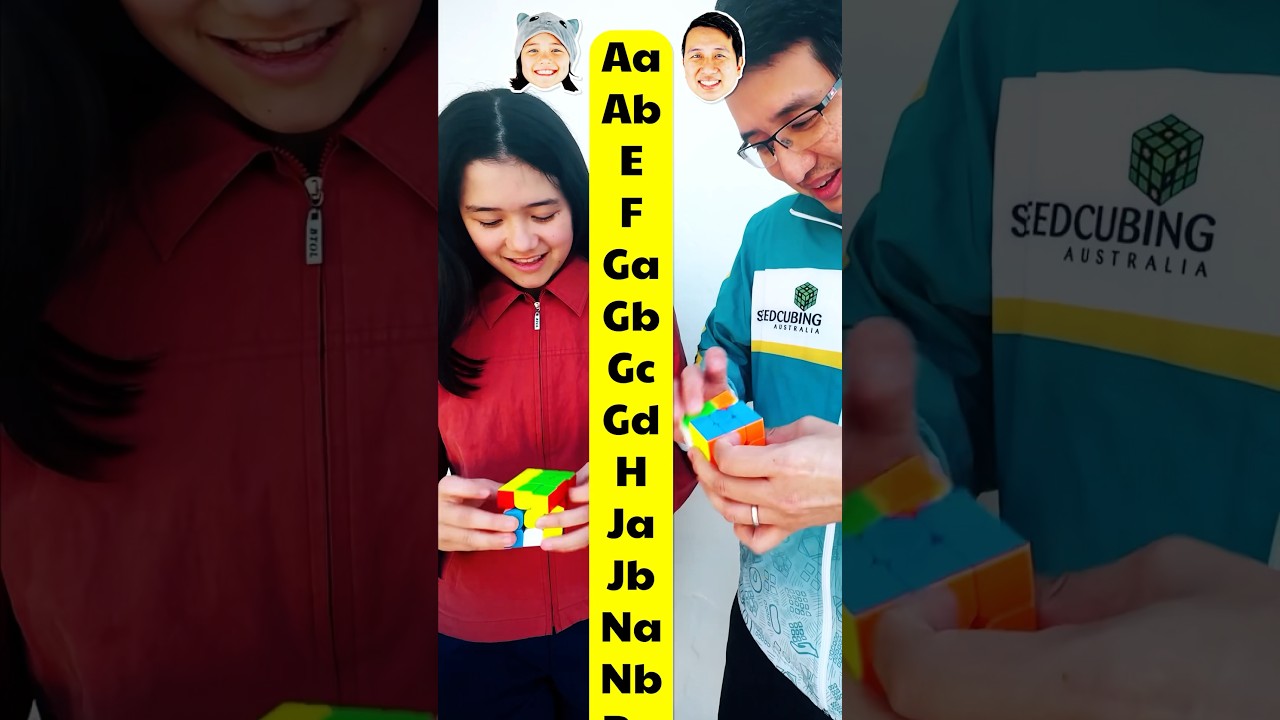 DAD vs DAUGHTER Rubik's PLL RACE!