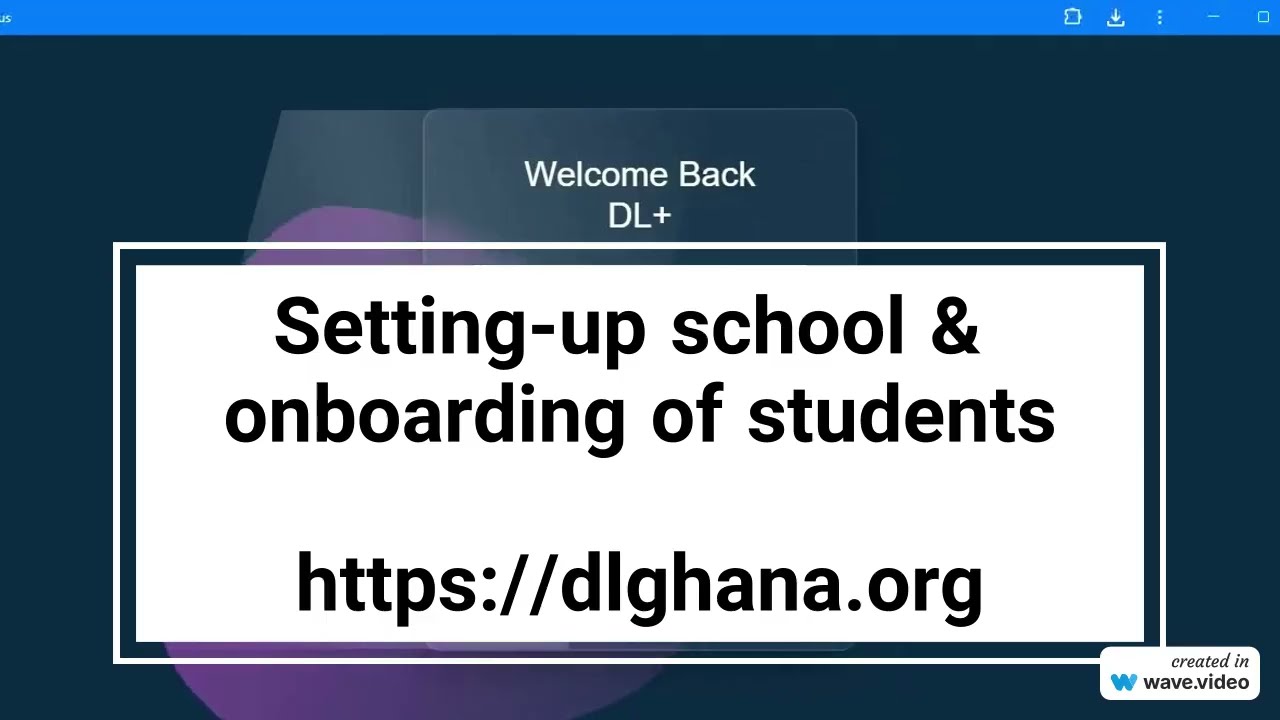 1  School set up and Student Onboarding