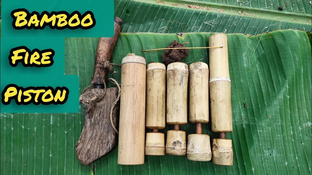 Бамбуковый пожарный поршень (Gobek Api Bambu, Индонезия)