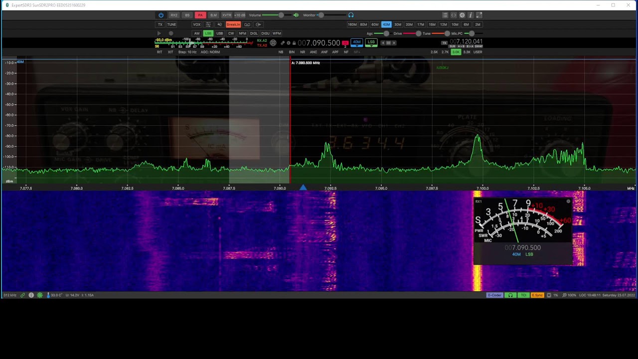 SUNSDR2pro EESDR v 0.13Dev + HWEF 40m band