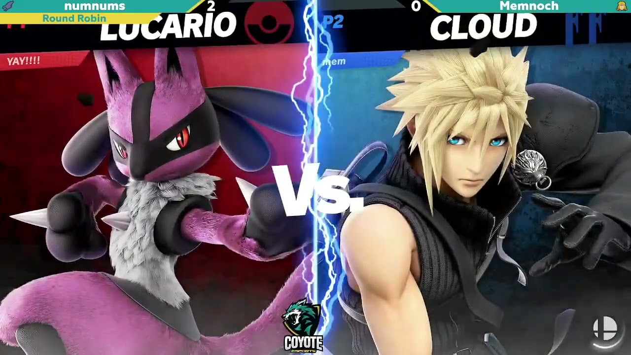 Coyote Smash #29 RR: Memnoch (Random, Cloud) vs. numnums (Random, Lucario)